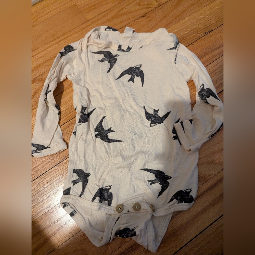 Kate Quinn Long Sleeve Bodysuit Beluga Bird